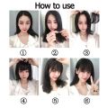Air Bangs Korean Girls Thin Air Bangs Wig Hair Extension Hair Air Bang Extension Natural Clip In Front Fringe.