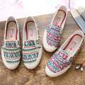 2024 Spring and Autumn Shoes, New Single Shoes, Canvas Shoes, Casual Women's Shoes, Comfortable Non-slip Fisherman's Shoes, One Foot Kick Cow Tendon Sole. 