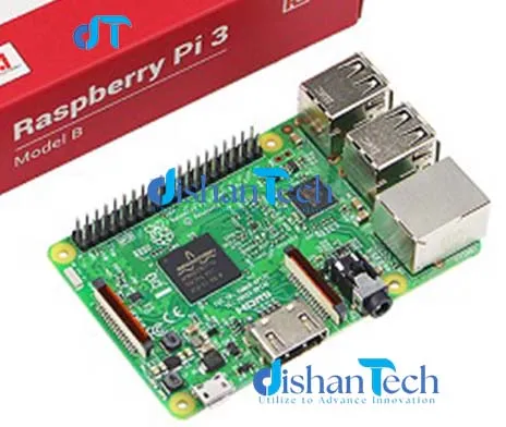 RASPBERRY PI 3 MODEL B, 1.2GHz 64-bit quad-core ARMv8 CPU 802.11n Wireless LAN Bluetooth 4.1