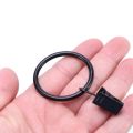 108 Pack Rings Curtain Clips Strong Metal Decorative Drapery Window Curtain Ring with Clip Black.