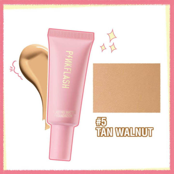 Pink Flash Lasting Matte Foundation -Tan Walnut -05
