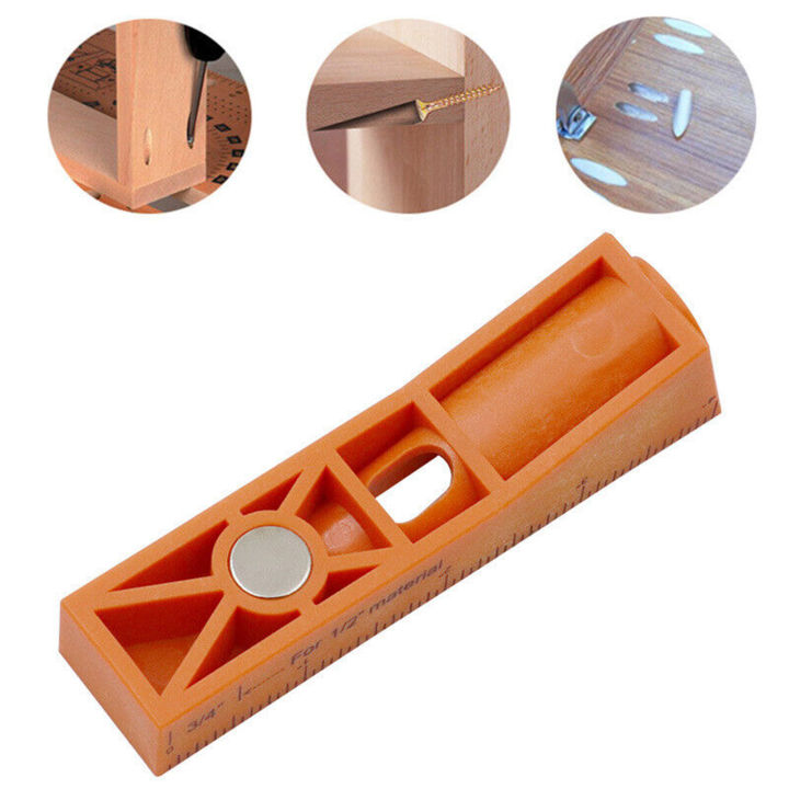 GC Oblique Hole Locator Woodworking Drill Guide 9.3mm Adjustable Range Hole Locator Fixture With Clear Scale, Oblique Pocket Jig Positioning Accessories