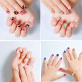 120Pcs Candy Child Nail Tips Kids False Nail Girls Cartoon Press on Nails Colorful Festival Tips Nail Decor Cute Manicure Tools. 
