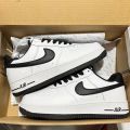 Pure OriginalAir Force 1 Low White and Black Panda Low-Top Sneakers Easy Wear Couple Shoes Unisex Shoes. 