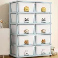 Drawer style layered cabinet, children's and baby clothes storage box, bedside table. 