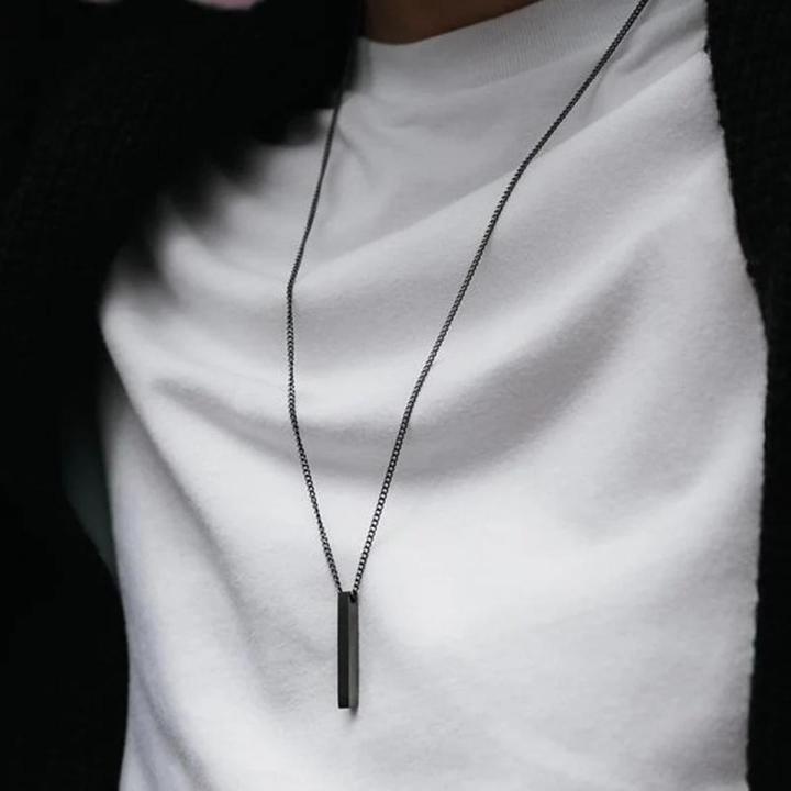 Black Color Metal Chain for Men