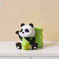 Panda Pen Holder Panda Statue Tabletop Ornament Home Decor Cartoon Organizer for Desk.