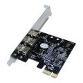 3 Ports PCI-E 1X to 16X 1394 DV Video Capture Card with 6 Pin to 4 Pin Firewire Adapter Free Driver Desktop Computer Accessory. 