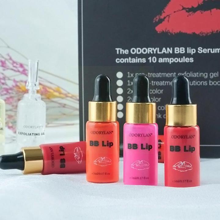 Korean 5Ml Bb Lips Glow BB Lip Serum Pigment Ampoule Starter For Lip Kit MTS Gloss Treatment Mesotherapy Serum Microneedle