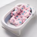 【Popular choice】 Baby Bath Seat Support Mat Foldable Baby Bath Tub Pad Chair Newborn Bathtub Pillow Infant Anti-Slip Soft Body Cushion. 