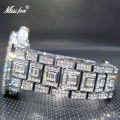 Relogio Masculino Luxury MISSFOX Ice Out Diamond Watch Multifunction Day Date Adjust Calendar Quartz Watches For Men Droshipping. 