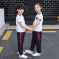 Kindergarten Uniform White Polo Shirt T-shirt Summer Elementary School Uniform Kids Short Sleeve T-Shirt Cotton Summer Dress. 