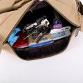 【Toy life hall】Canvas Men'S One-Shoulder Bag Korean Edition Large Capacity Bag Leisure Travel Shoulder Backpack. 