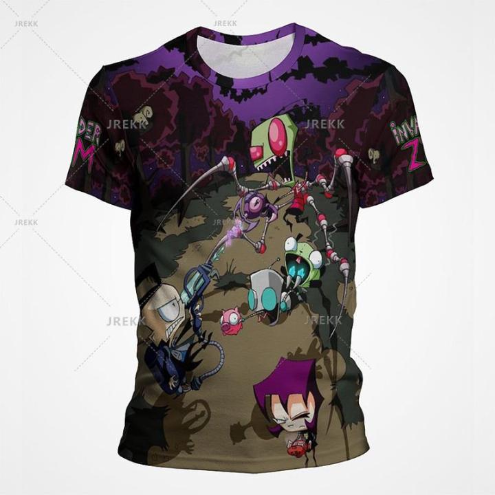Invader%20Zim%20Funny%20T%20Shirts%203D%20Pattern%20Print%20Anime%20Casual%20bBoy%20Girl%20T-shirt%20Summer%20Fashion%20Cool%20Short-sleeved%20Tops%20Clothing%20-%20Image%207