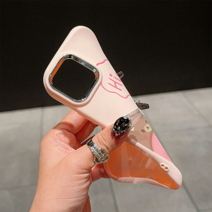 Hontinga%20for%20iPhone%2015%2011%2013%2014%2012%20Pro%20Max%206%206S%20Plus%20XR%208%207%20Plus%20XS%20X%20Max%20SE%202020%20Back%20Cover%20Luxury%20Silver%20Edge%20Lens%20Cartoon%20Loopy%20Pattern%20Soft%20Liquid%20Silicone%20Phone%20Case%20-%20Image%204