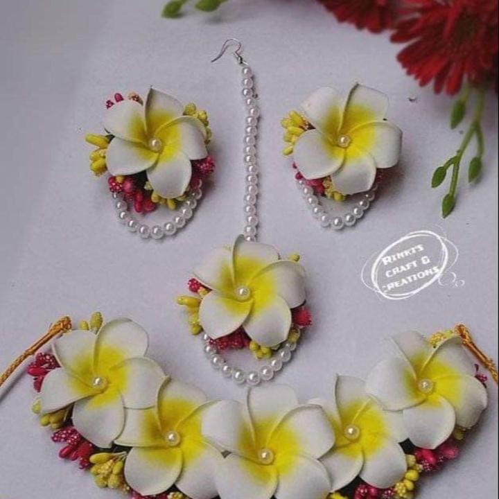 Artificial Floral Jewellery Set For Women