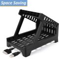 Label Holder, Thermal Label Holder for Rolls and Fan-fold Labels, Shipping Label Roll Holder, Label Dispenser for 4x6 Labels Work with Thermal Label Printer.