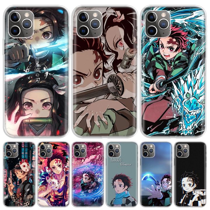 Tanjiro Demon Slayer Cover Phone Case For iPhone 11 14 Pro Max 15