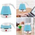 Portable Silicone Foldable Electric Kettle, Collapsible Water Boiler with Heat Resistant Silicone, 100-240V Travel Mug Kettle. 