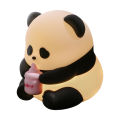 GC Panda Night Light, Panda Lamp With 3000K Warm Color, 3 Brightness Adjustment, Timer Portable Baby Light, USB Rechargeable Timing Cartoon Sleeping Lamp. 