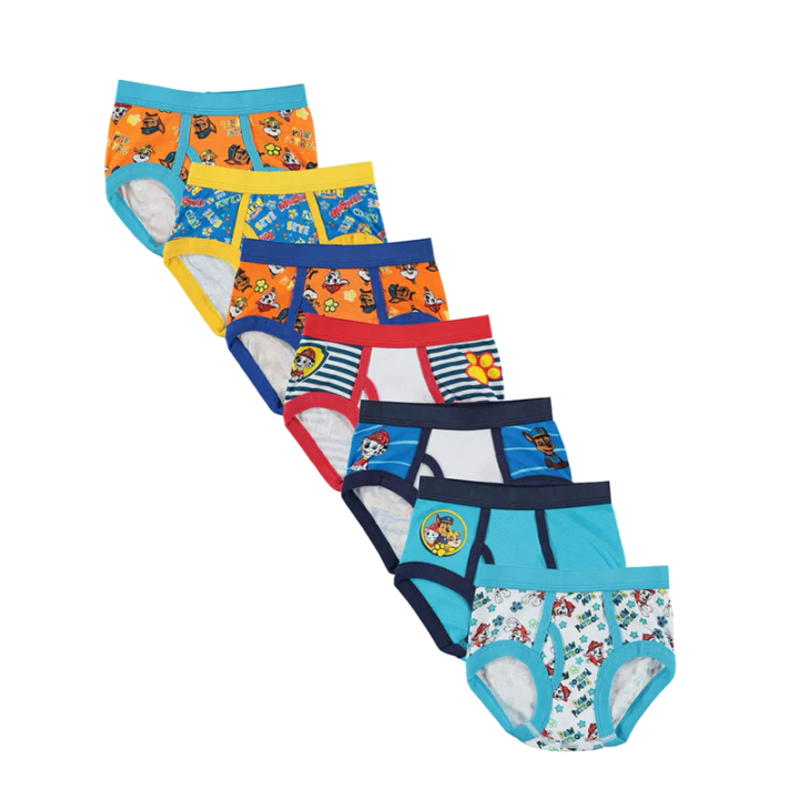 Pack of 5 Pcs Assorted Multicolor Super Soft Ribbed Brief Style Boys Underwear