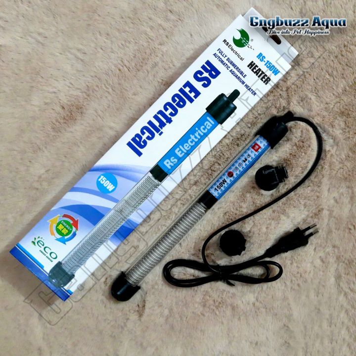 RS Electrical (RS-150W) Aquarium Heater — 150W Adjustable Heater for 150–200L Tanks
