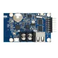 P10 RGB 7 Color LED module 32x16 Pixel + HD-WF1 Wifi Color Led Controller + 5V A Power Supply Combo Package for colorful LED Signboard Operate Android Apps Text Animation Effect Scrolling message Digital Clock. 