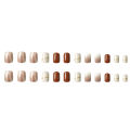 New Freh Wear Nail hort Fake Nail Nude Color Blooming Nail Tip Gentle Nail ticker Nail. 