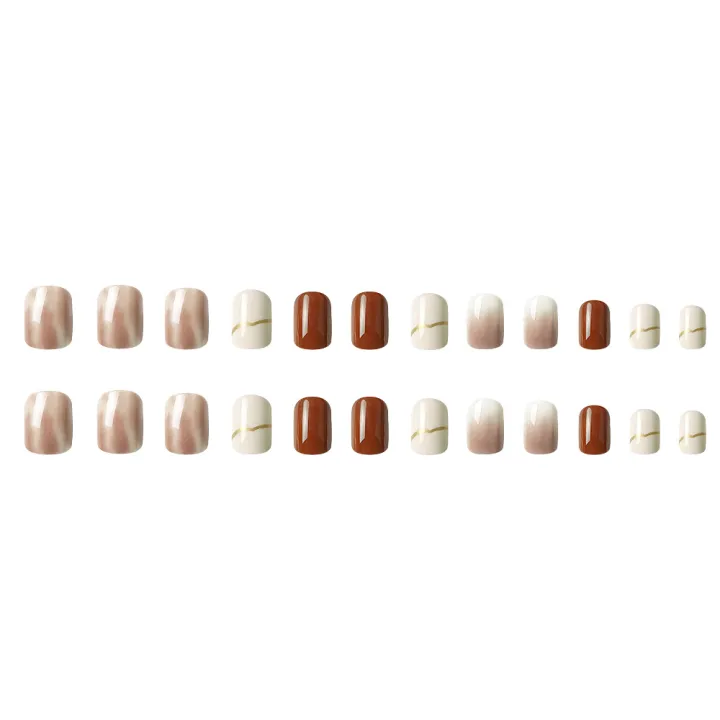 New%20Freh%20Wear%20Nail%20hort%20Fake%20Nail%20Nude%20Color%20Blooming%20Nail%20Tip%20Gentle%20Nail%20ticker%20Nail%20-%20Image%205
