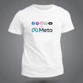 Meta Logo Design Roundneck Half sleeve T-Shirt - T Shirt.