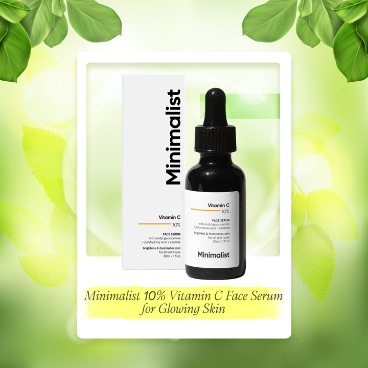 Minimalist 10% Vitamin C Face Serum for Glowing Skin (Beginner Friendly Potent Vitamin C Formula)