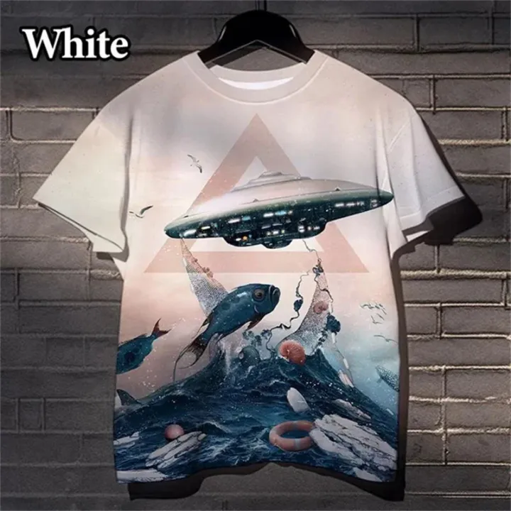 2024%20Cosmic%20Fantasy%20Flying%20Saucer%203D%20Printing%20Men's%20And%20Women's%20T%20Shirt%20Cool%20Fun%20Alien%20Fun%20Casual%20Spaceship%20Kid%20Funny%20T-shirt%20-%20Image%209