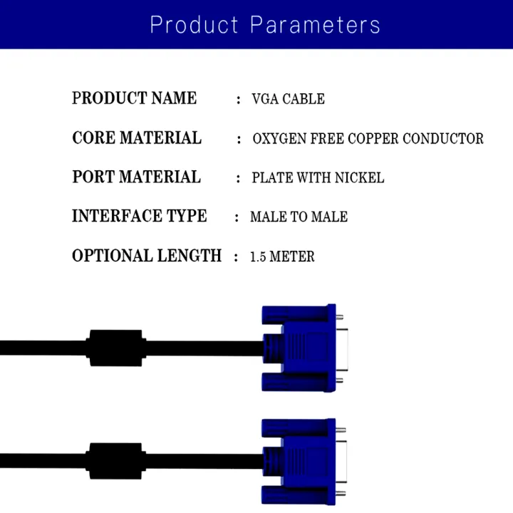Best%20quality%20VGA%20cable%201.5m-Blue%20-%20Image%203