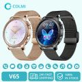COLMI V65 Smartwatch Women 1.32 Inch AMOLED Bluetooth Call Smart Watch Custom Dial Watches Heart Rate Tracker For Android IOS. 