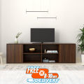 Clary TV Unit with Open Storage Space, TV Entertainment Unit Ideal for Upto 65inch TV Design by Nahid Furniture 20x48x12".