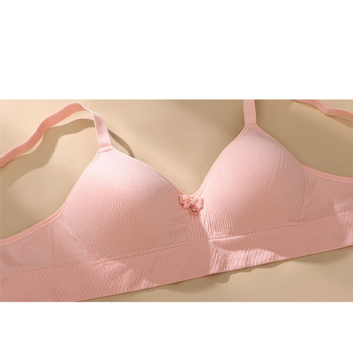 Latex%20Push%20Up%20Bra%20soft%20bra%20thin%20bra%20Without%20Rims%20bra%20seamless%20bra%20Pink%20bra%20-%20Image%204