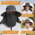 1pcs Summer Sun Hats UV Protection Outdoor Hunting Fishing Cap for Men Women Hiking Camping Visor Adjustable Headgear. 