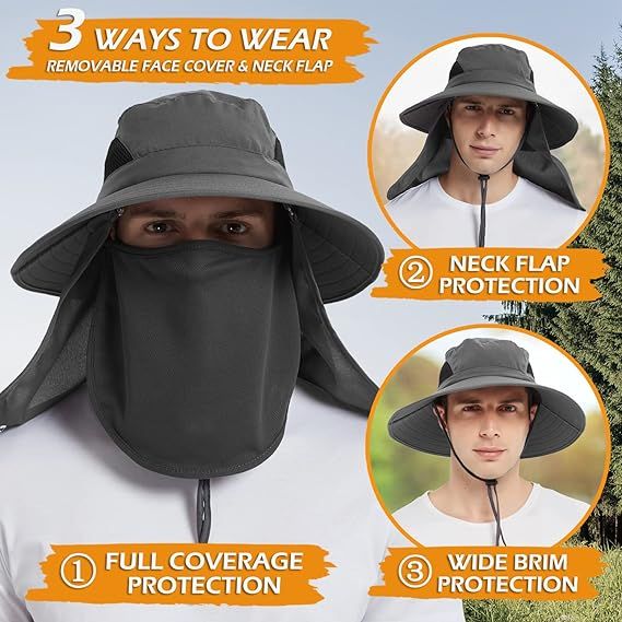 1pcs%20Summer%20Sun%20Hats%20UV%20Protection%20Outdoor%20Fishing%20Cap%20for%20Men%20Women%20with%20Adjustable%20Headgear%20-%20Image%202