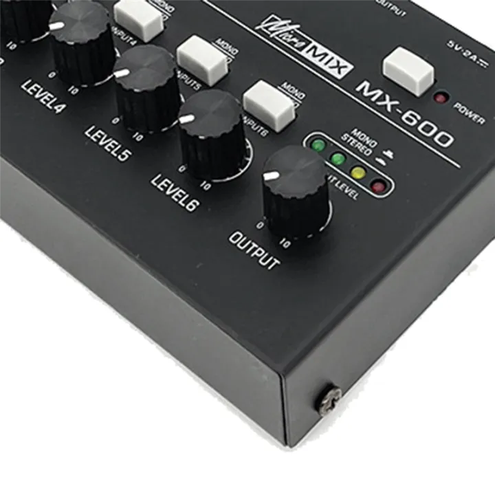MX600%20Ultra%20Low-Noise%206-Channel%20Line%20Mixer%20Stereo/Single%20Track%20Switch%20Microphone%20Preamplifier%20Headphone%20Preamplifier%20Sound%20Mixer%20-%20Image%203