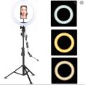 LZ-33 LED Ring Light Fill-in Light for Makeup Live Streaming Shooting Photo Video Photography. 