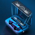 M19 TWS Wireless Bluetooth 5.1 Earbuds LED Display with Microphone – Black. 