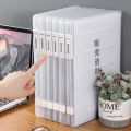 Portable A4 File Box Slim Document Organizer Case Transparent Plastic Box 12 x 9 Inch for Office Desk File Organizer Box. 
