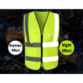 【Alien Alien】 High Visibility Reflective Custom LOGO Fluorescent Safety Vest Workwear for Night Construction Work Uniforms Logo Printing 2022.