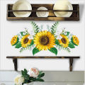 1Set 30x60CM Sunflower Self-Adhesive Wallpaper Wall Decal Wall Sticker For Home Living Room Kitchen Corner Decorations. 
