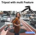 Exclusive AY-49 Phone Vlog Tripod Kit with Remote Control, Microphone, and LED Light. 