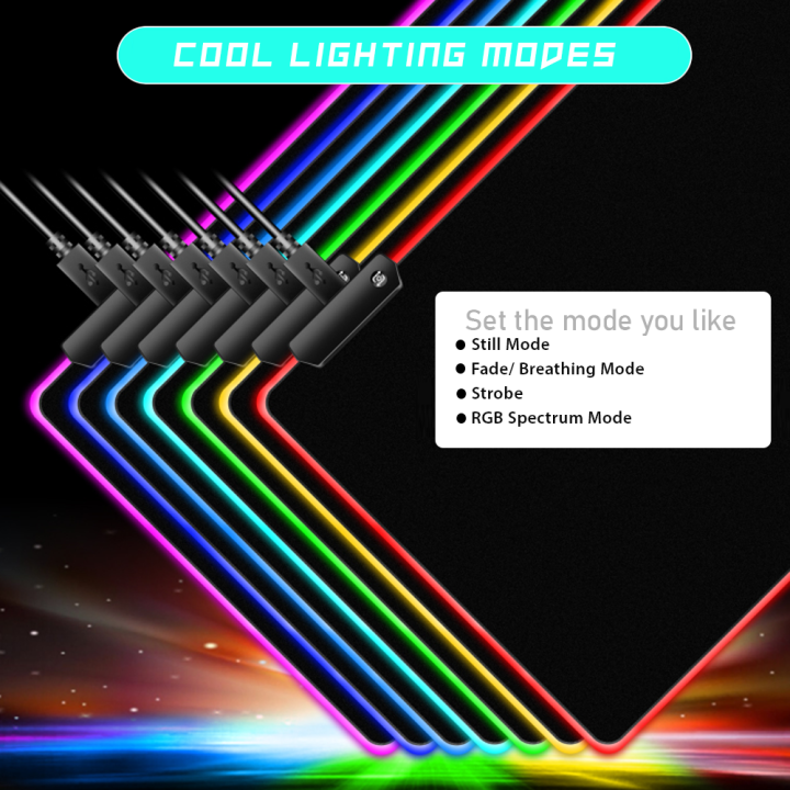 Rgb%20Gaming%20Mouse%20Pad%20With%20Backlit%20Keyboard%20Pad:%20Enhance%20Your%20Gaming%20Setup%20With%20Vibrant%20Lighting%20Mousepad%20-%20Image%204
