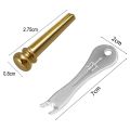 Guitar Bridge Pins 6Pcs Br Endpin for Acoustic Guitar with Guitar Bridge Pin ller. 