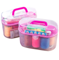 10pcs/set Portable Household Sewing Kit Box DIY Embroidery Handwork Tool Needles Thread Scissor Set Home Supplies Travel. 