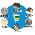 Transparent Waterproof Glue Invisible Paste Sealant Waterproof Leakproof With Brush Adhesive Repair Glue For Home Roof Exterior Wall Bathroom ⚡livehose. 