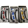 Universal 7/8in 22mm CNC Aluminum Handlebar Brake Clutch Lever Hand Guard Protector for Motorcycle, Motorbike, Scooters, Electric Cars, Mountain Bikes(Gold). 
